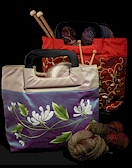 Silk handbags by Mili....